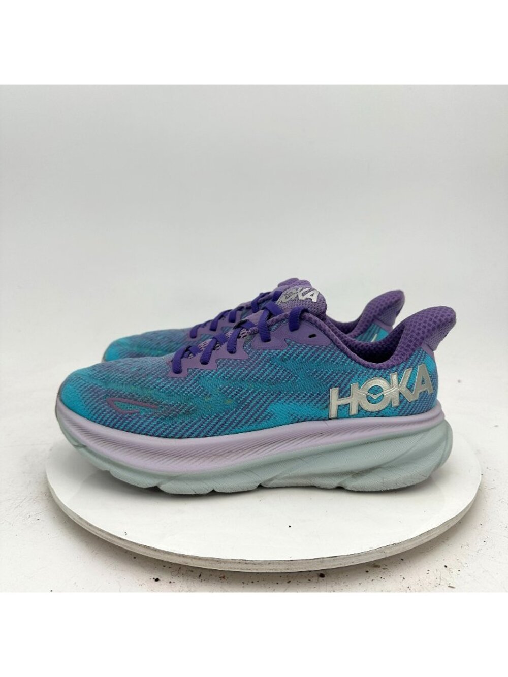Hoka One One Clifton 9 Women Size 8B 1127896 CVPL Chalk Violet Pastel Lilac Shoe